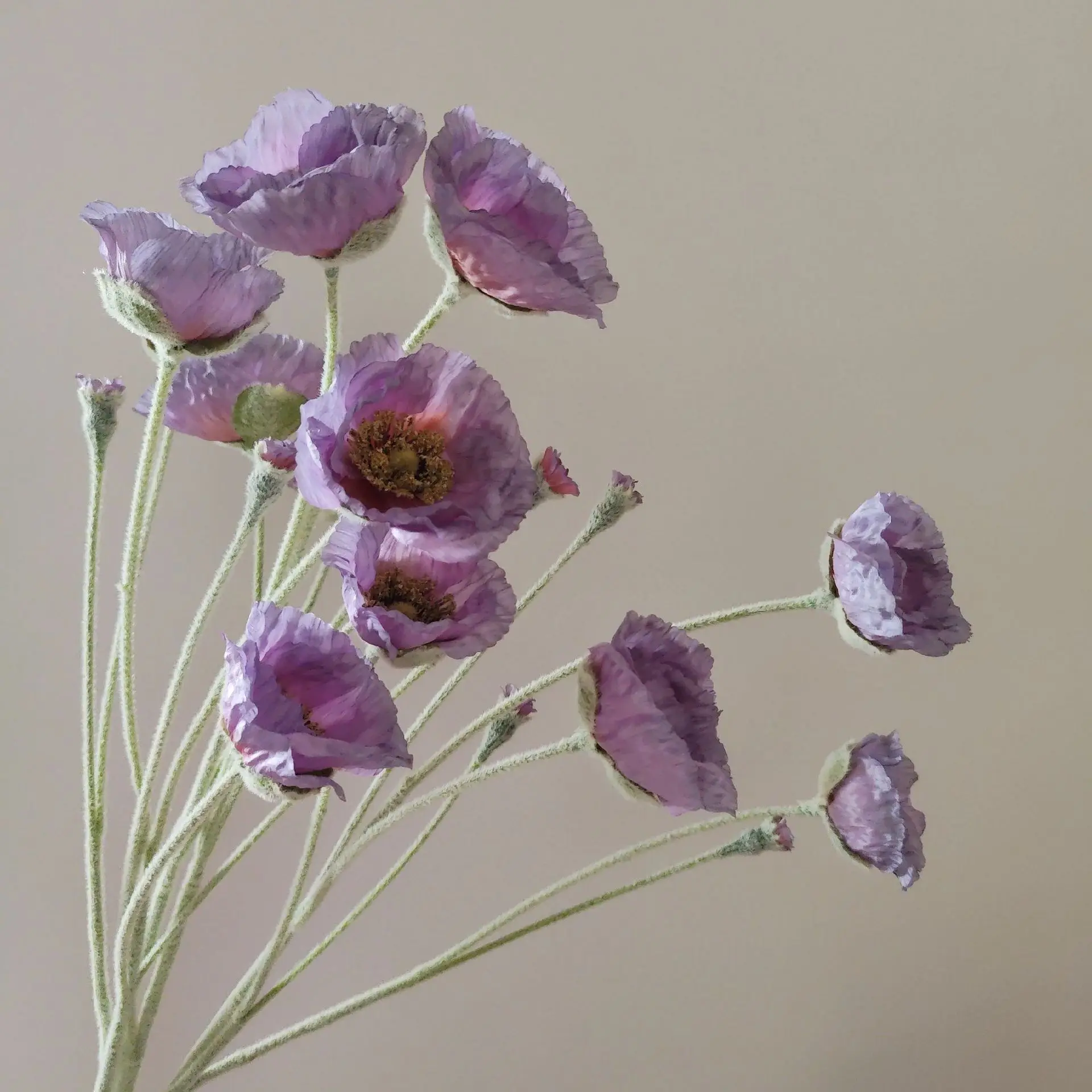 Wedding Party Decoration Poppy Artificial Flowers 65cm Long Stem Fake Flowers For Home Decors DIY Day of Dead Flower Arrangement