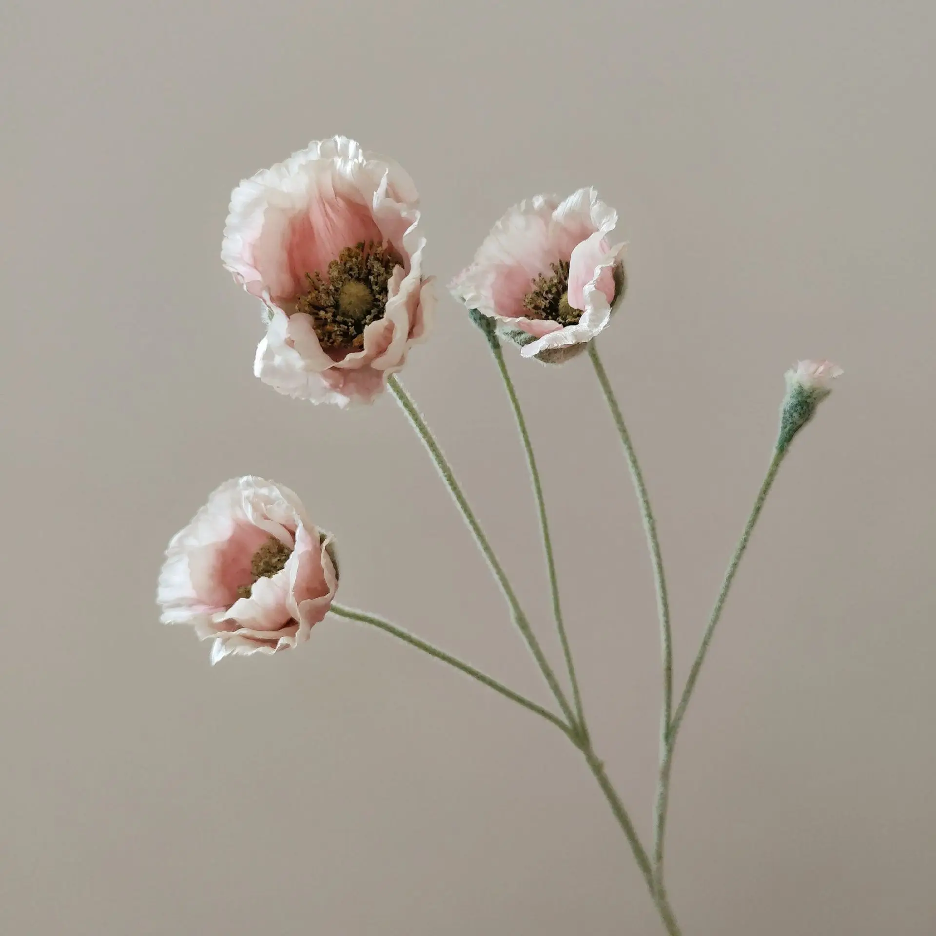 Wedding Party Decoration Poppy Artificial Flowers 65cm Long Stem Fake Flowers For Home Decors DIY Day of Dead Flower Arrangement