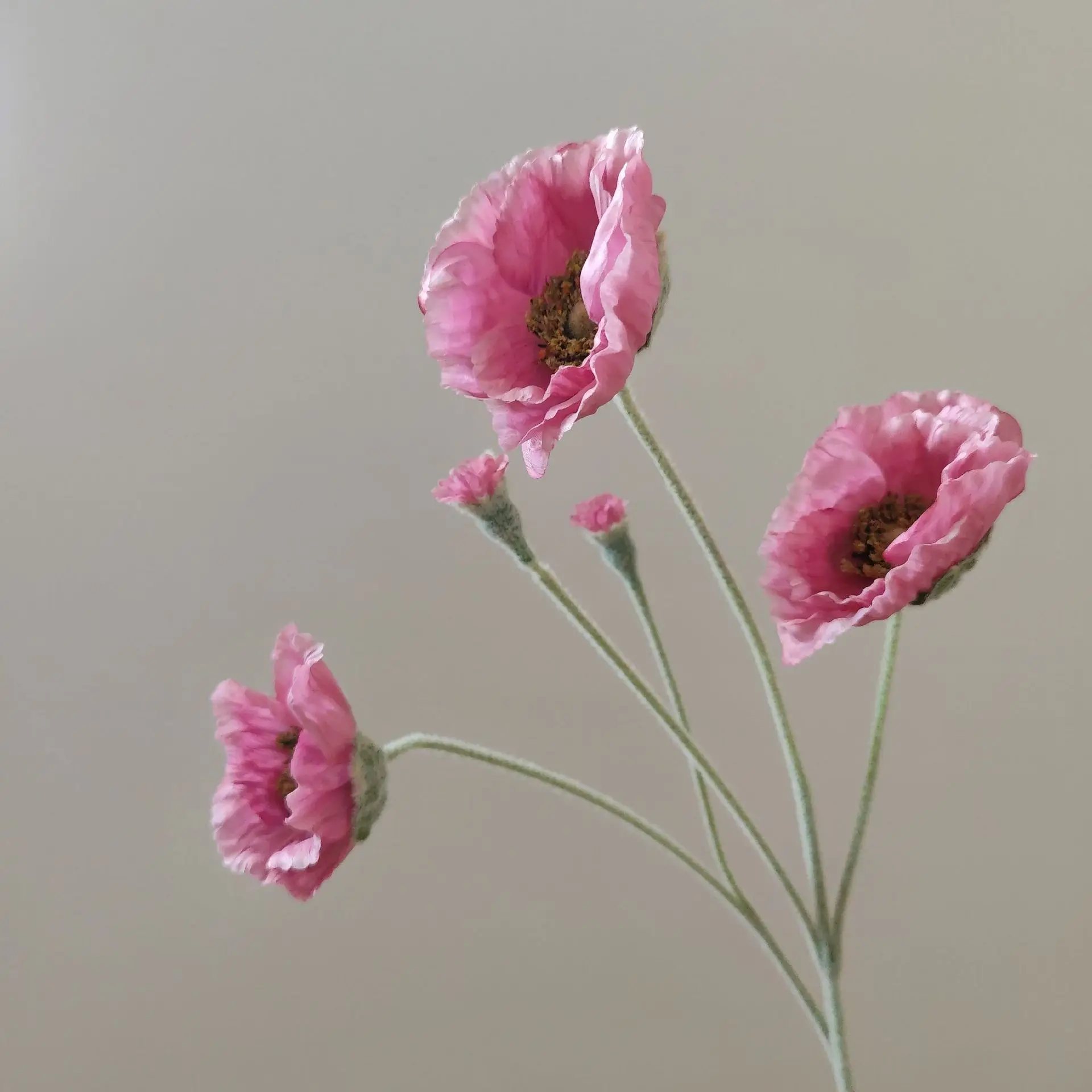 Wedding Party Decoration Poppy Artificial Flowers 65cm Long Stem Fake Flowers For Home Decors DIY Day of Dead Flower Arrangement