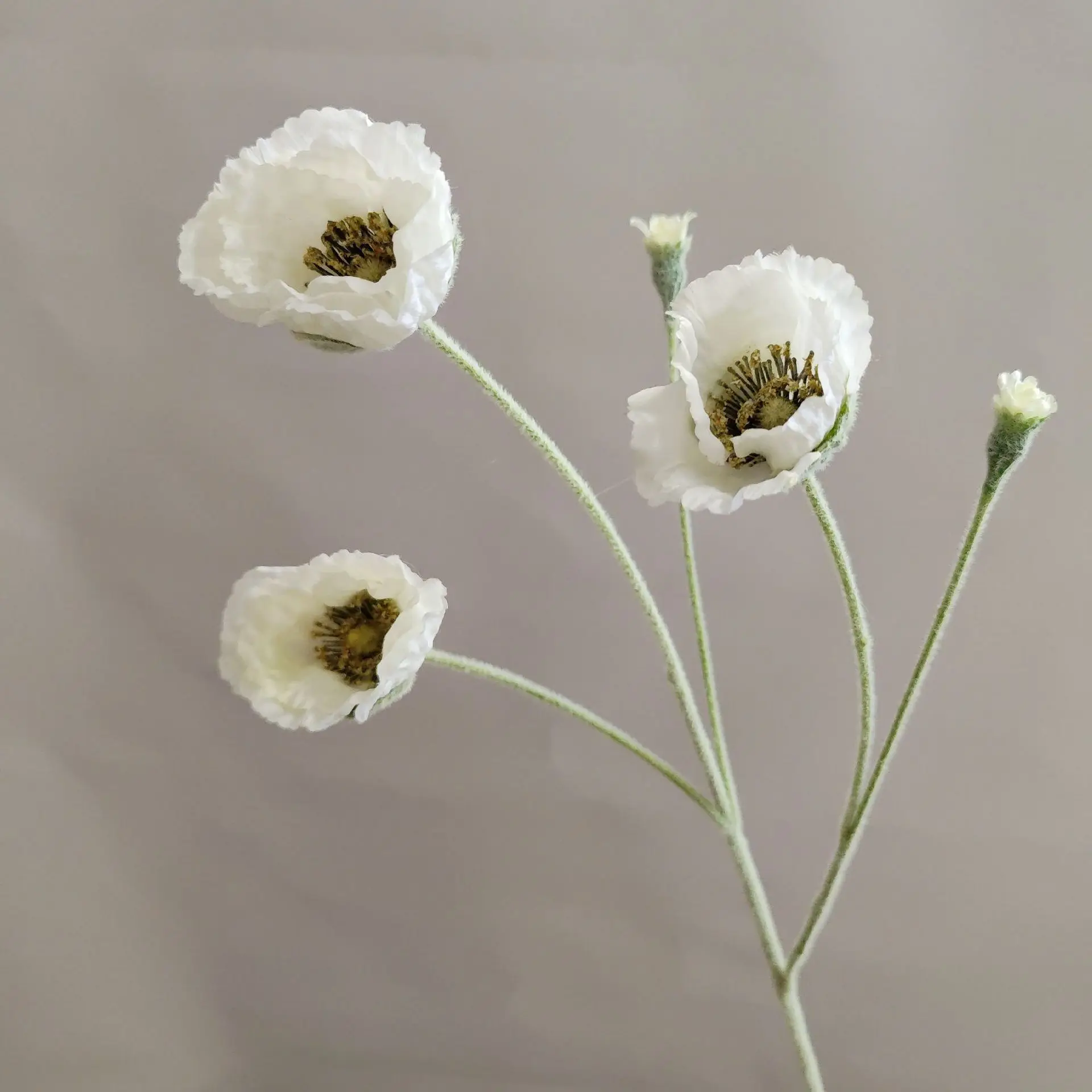 Wedding Party Decoration Poppy Artificial Flowers 65cm Long Stem Fake Flowers For Home Decors DIY Day of Dead Flower Arrangement