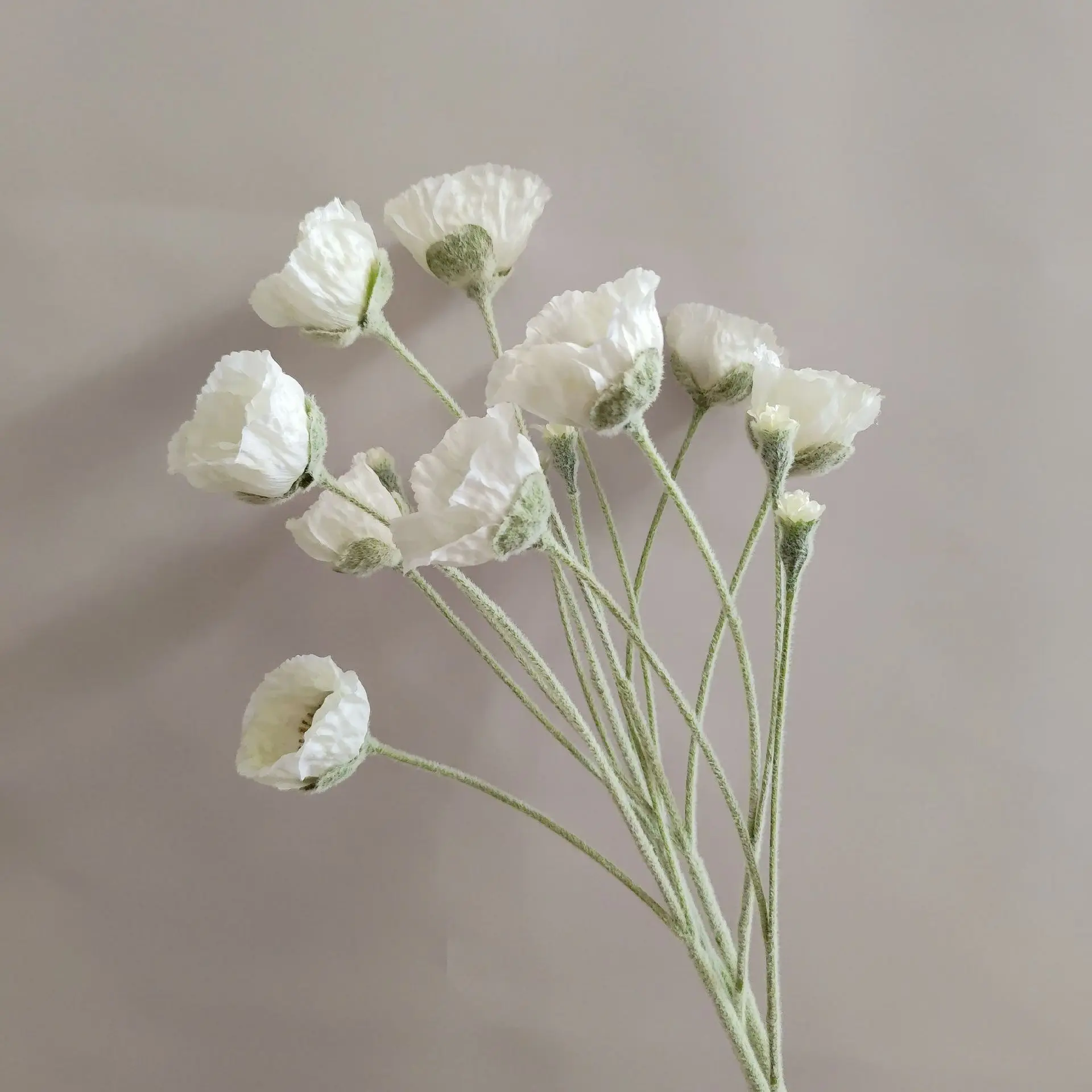 Wedding Party Decoration Poppy Artificial Flowers 65cm Long Stem Fake Flowers For Home Decors DIY Day of Dead Flower Arrangement