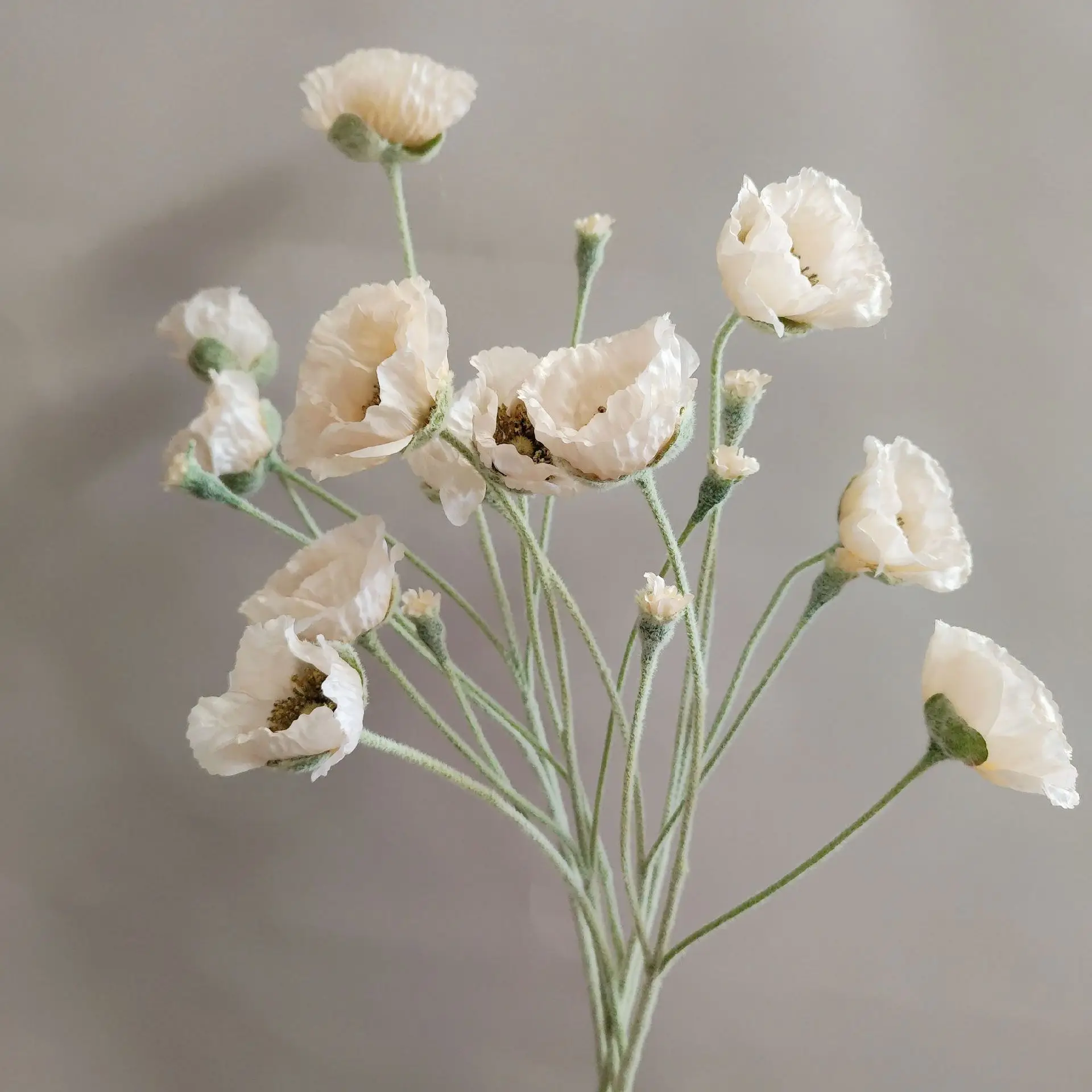 Wedding Party Decoration Poppy Artificial Flowers 65cm Long Stem Fake Flowers For Home Decors DIY Day of Dead Flower Arrangement