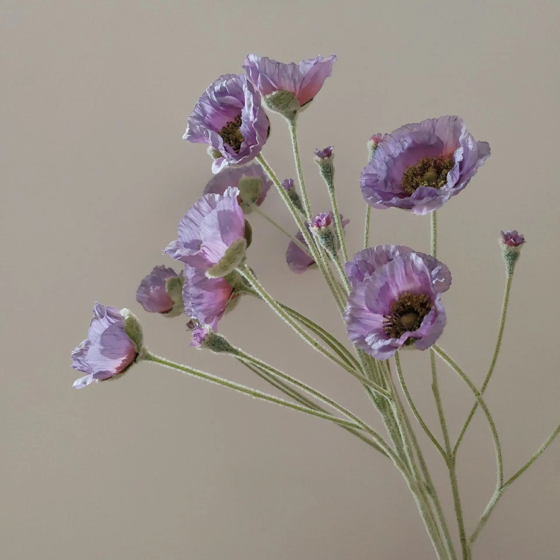 Wedding Party Decoration Poppy Artificial Flowers 65cm Long Stem Fake Flowers For Home Decors DIY Day of Dead Flower Arrangement