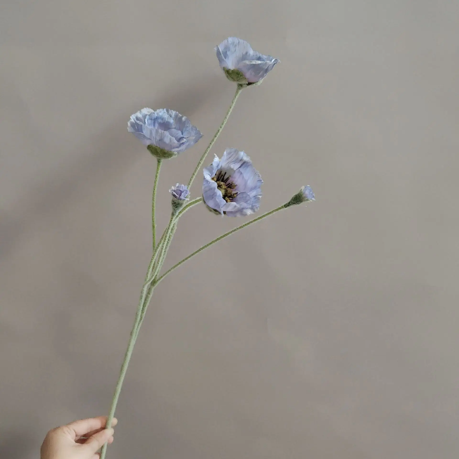 Wedding Party Decoration Poppy Artificial Flowers 65cm Long Stem Fake Flowers For Home Decors DIY Day of Dead Flower Arrangement