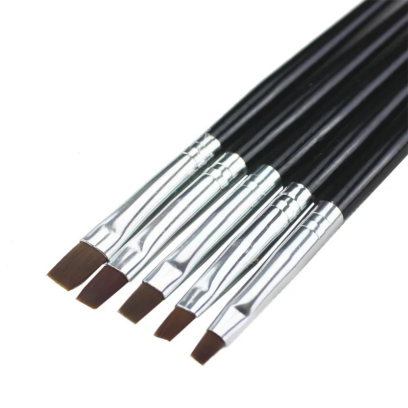 5Pcs Dental Resin Brush Pens Dental Shaping Silicone Adhesive Composite Porcelain Teeth Dentist Tools Dentistry Lab Tool