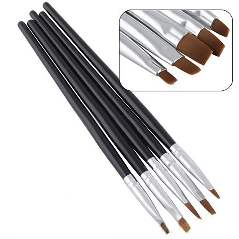 5Pcs Dental Resin Brush Pens Dental Shaping Silicone Adhesive Composite Porcelain Teeth Dentist Tools Dentistry Lab Tool
