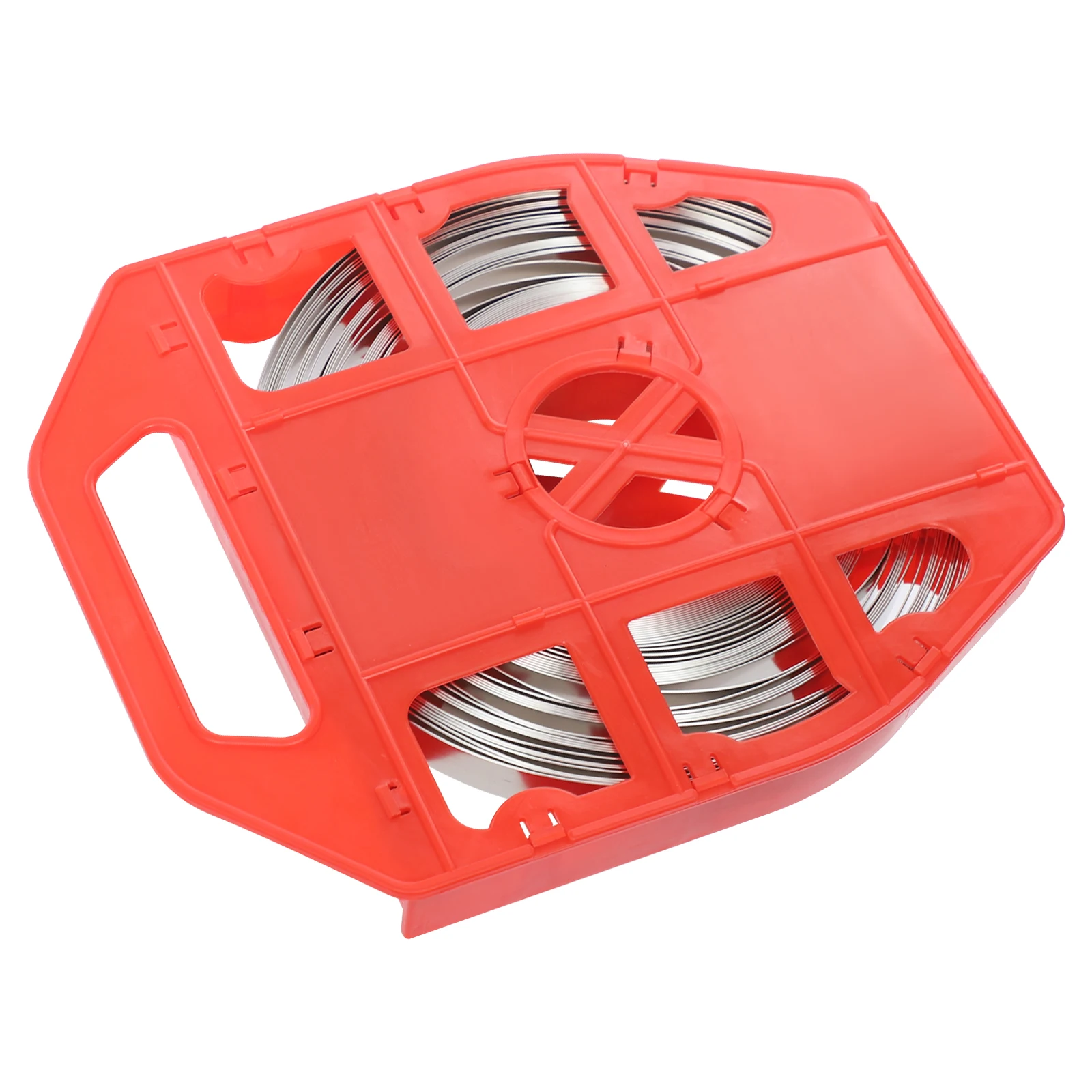 304 Stainless Steel Strapping Coil, Banding Tool with Plastic Tray for Cable Signage Bundling in Construction Marine Electrical
