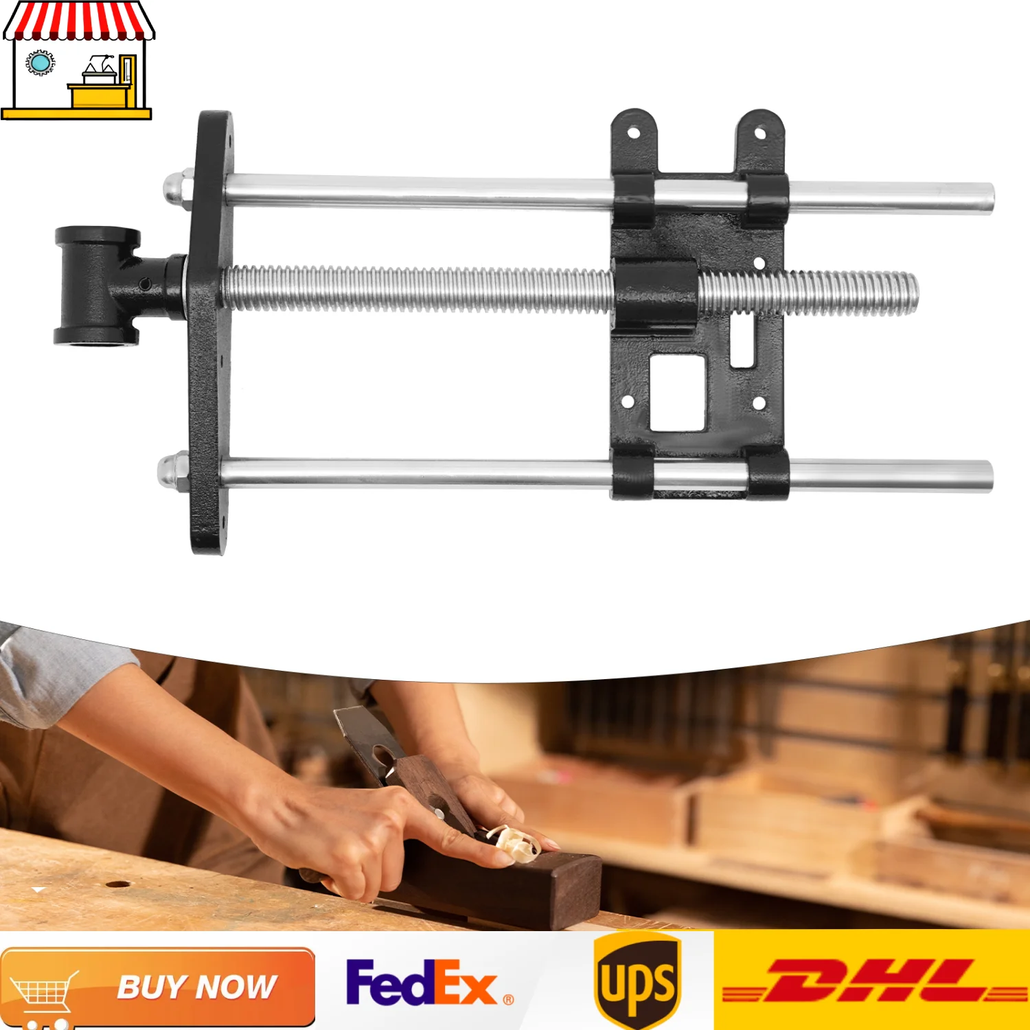 10inch Drill Vice| Wood Planer Clamping Bench| Woodworking Construction Clamp