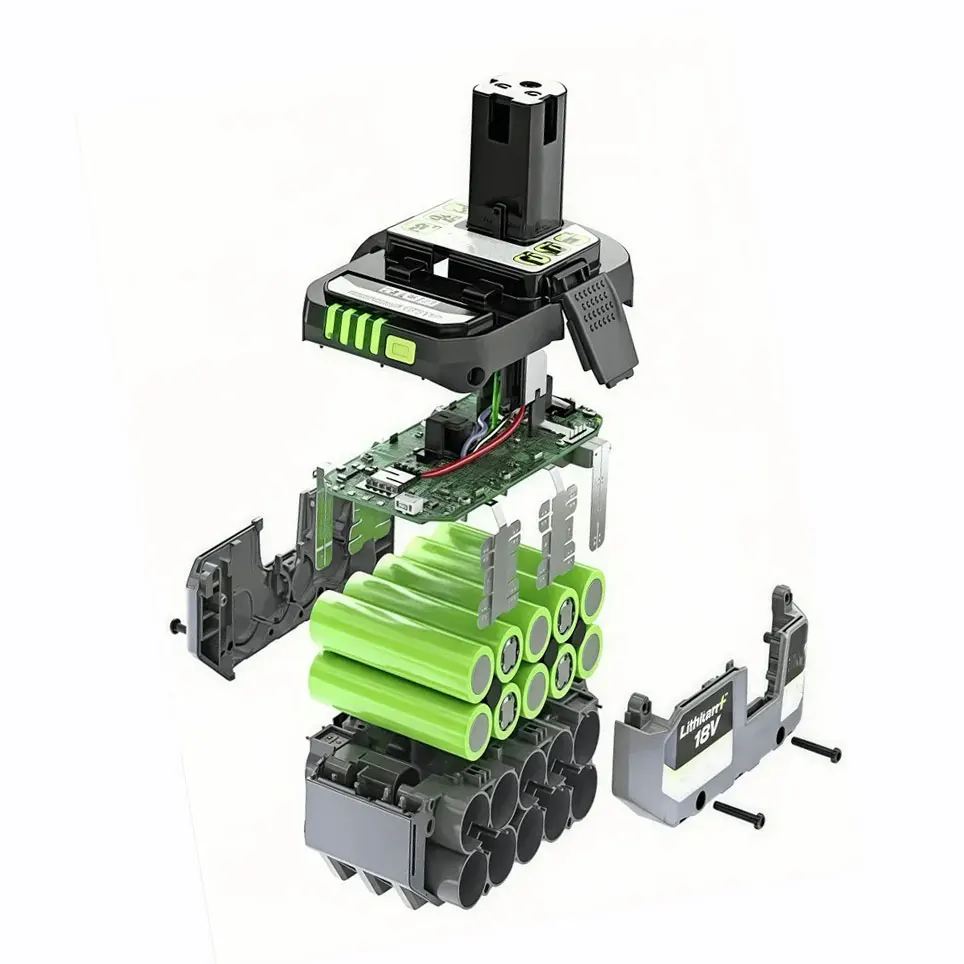 For Ryobi 18V 8.0AH lithium Battery 18V low self discharge, Suitable For all Tools 18V P104 P107 P108 RB18L50 RB18L20