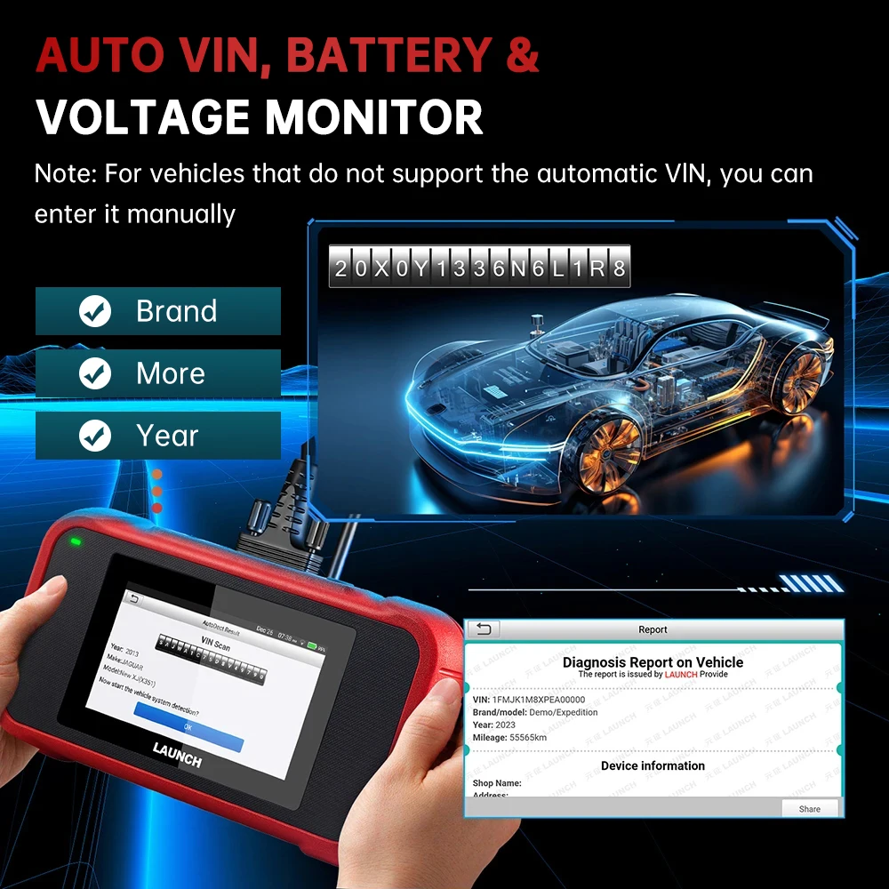 DE OBD Code Reader DPF OIL Reset Free Update pk CRP123E LAUNCH X431 CRP129X V2.0 Scanner Automotive 4 System Diagnostic Tool
