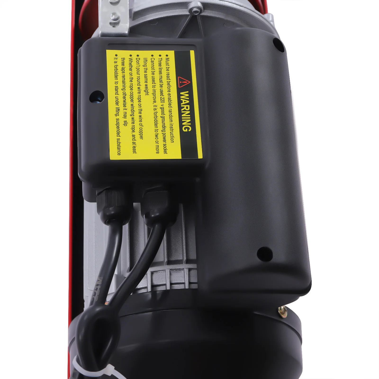 400-800kg Electric Hoist Lifting 1350-1450W Crane Hoist Winch w/ Wired Remote Control Lifter for Boat Car Garage Elevator