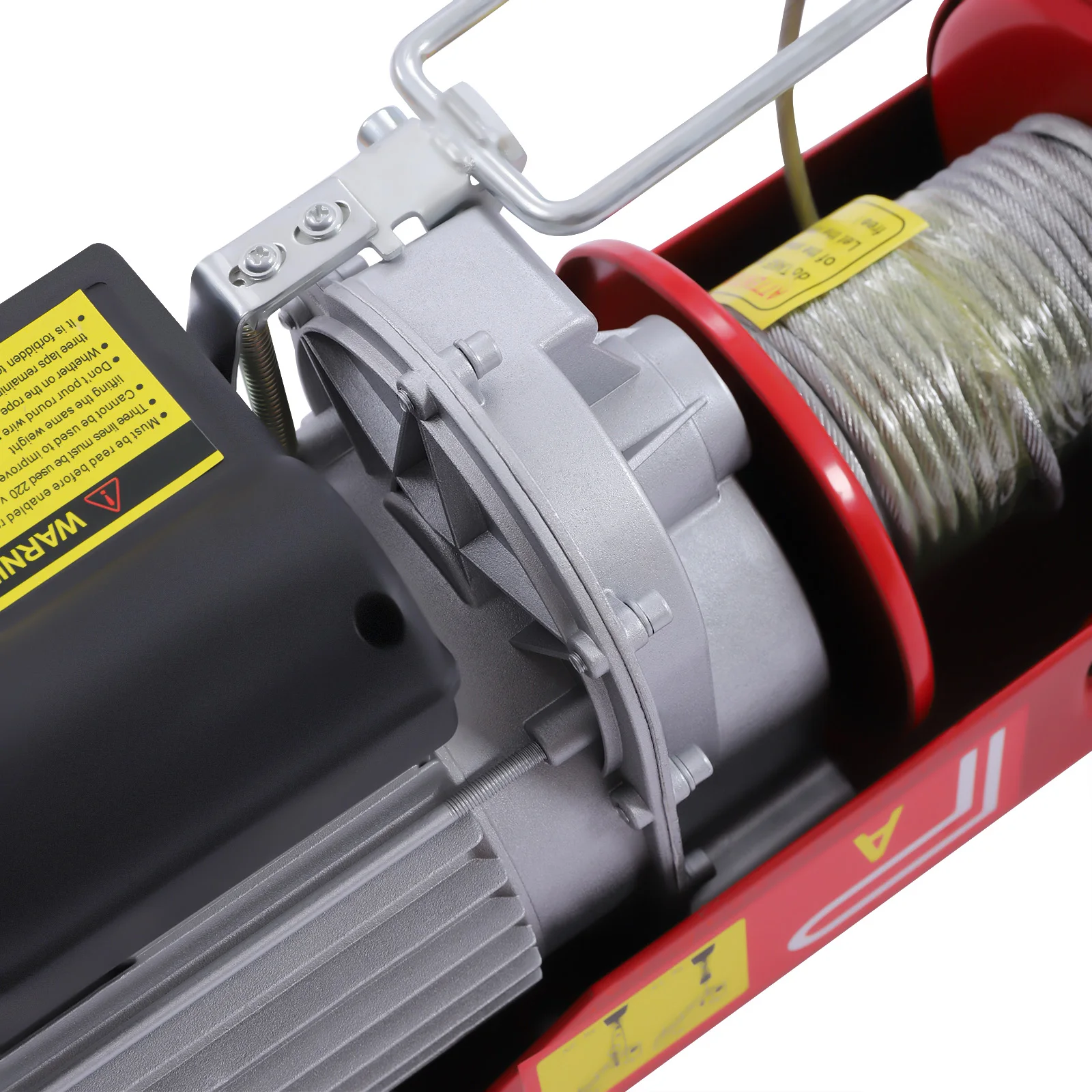 400-800kg Electric Hoist Lifting 1350-1450W Crane Hoist Winch w/ Wired Remote Control Lifter for Boat Car Garage Elevator
