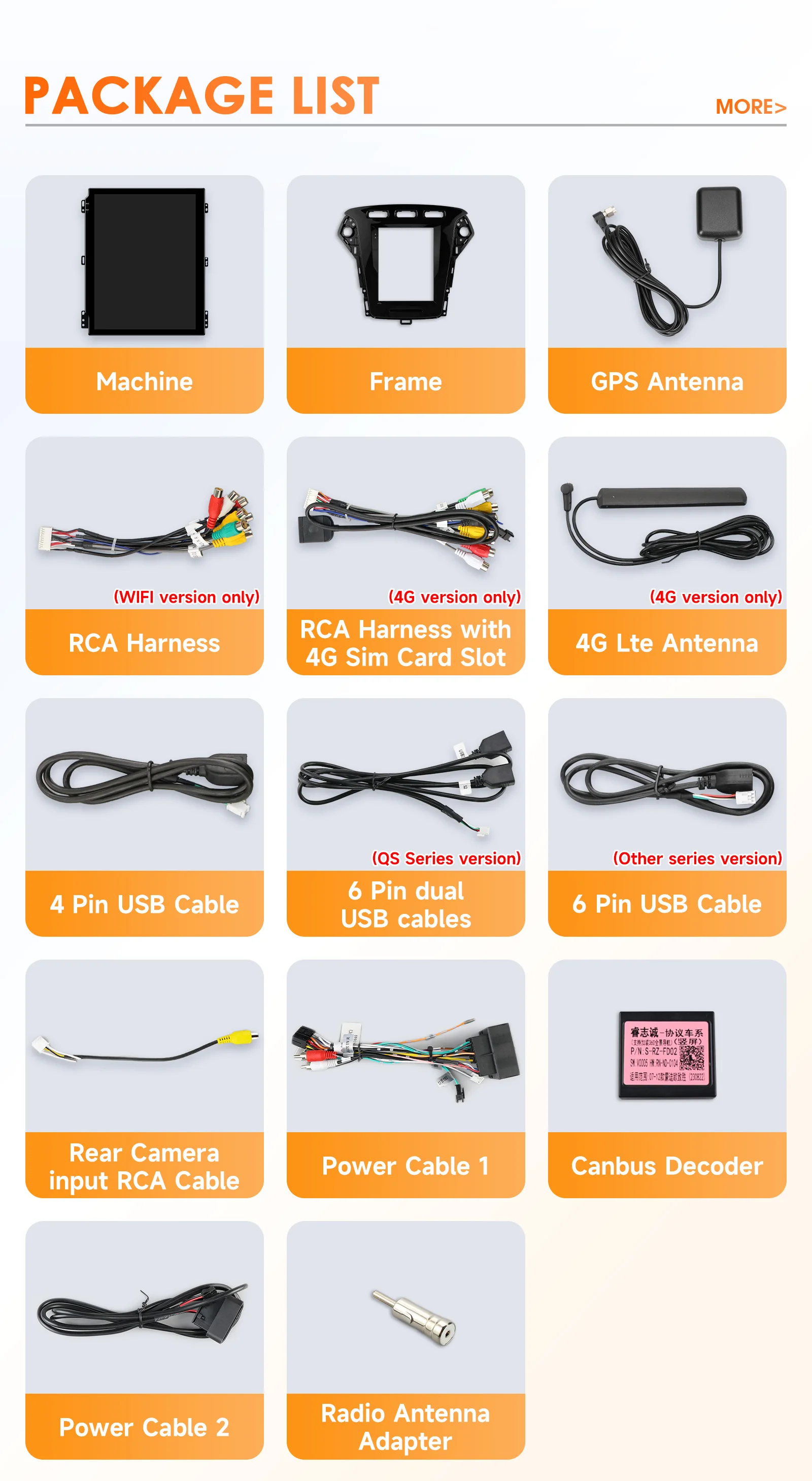 9.7 Car Radio Multimedia for Ford Mondeo MK4 Galaxy 2011-2013 Wireless Carplay Android Auto GPS 6115 Autoradio Car Stereo 360cam