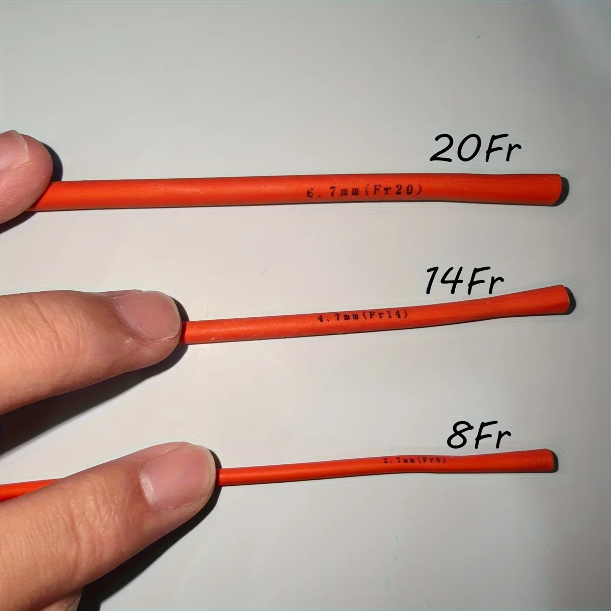 8Fr/14Fr/20Fr Red Latex Medical Tubing - Durable, Flexible and Twist-Resistant Laboratory and Clinical Delivery Tubing