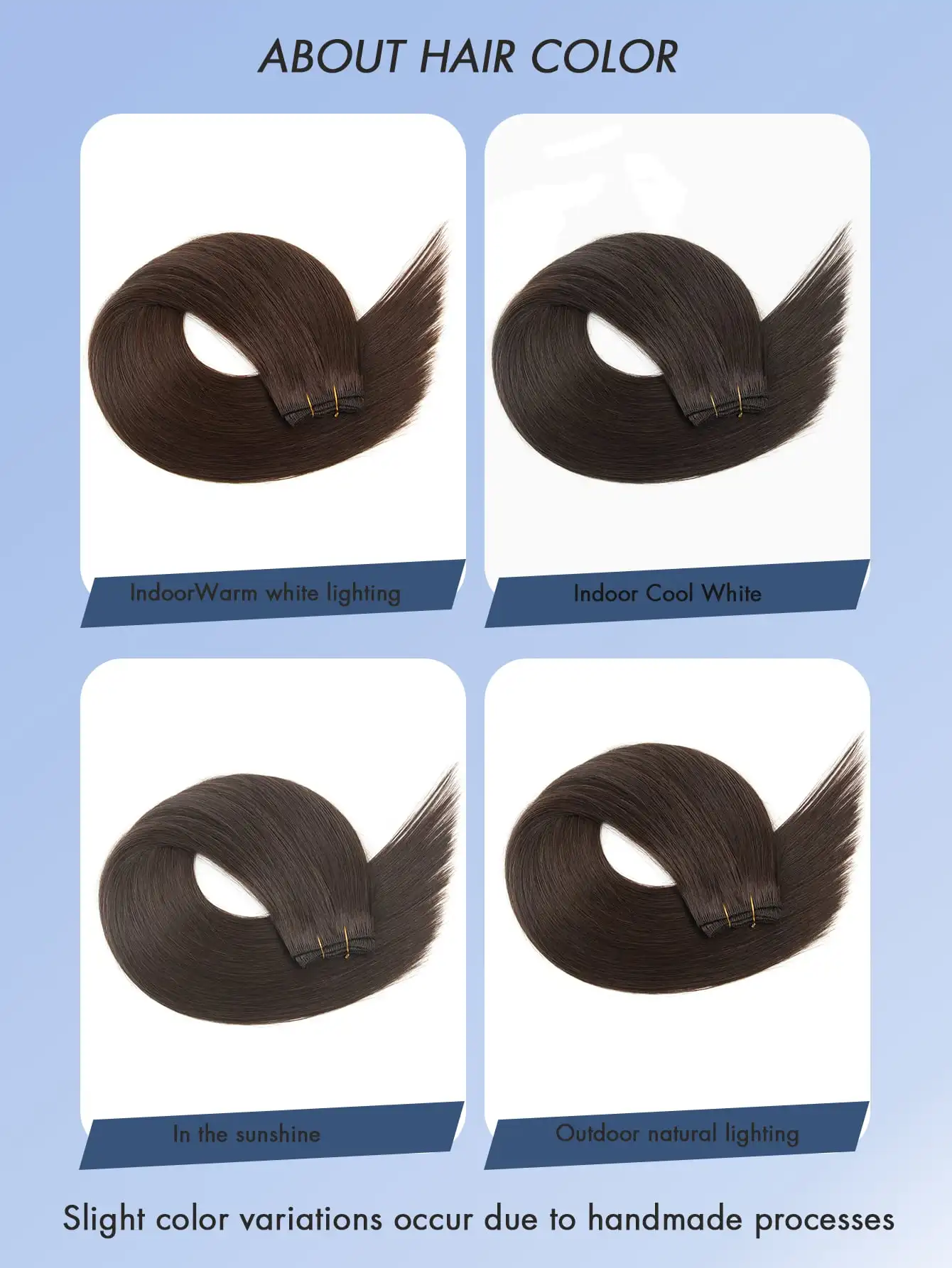 Double Sew-In Weft Bundles-Real Human Hair Extensions , Natural Look & Feel, Seamless Blending, Compatible with All Hair Types
