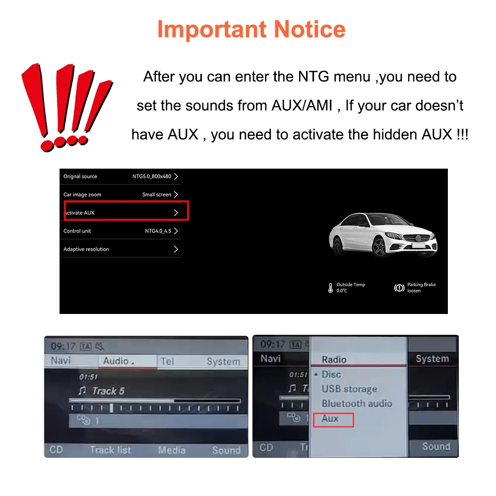 Car Multimedia system Bonroad 12,3 inches 2400*900 Android Auto thread Carplay Linux for Mercedes Benz C class W204 2011-2014 system NTG4.5
