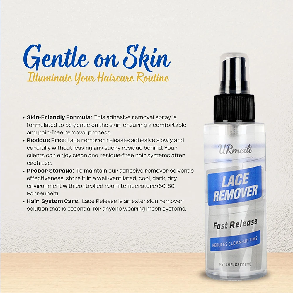 118ml Wig Glue Remover Spray - Free from Harmful Additives, Making It Suitable for Removing Wig Pieces And Lace Front Wigs
