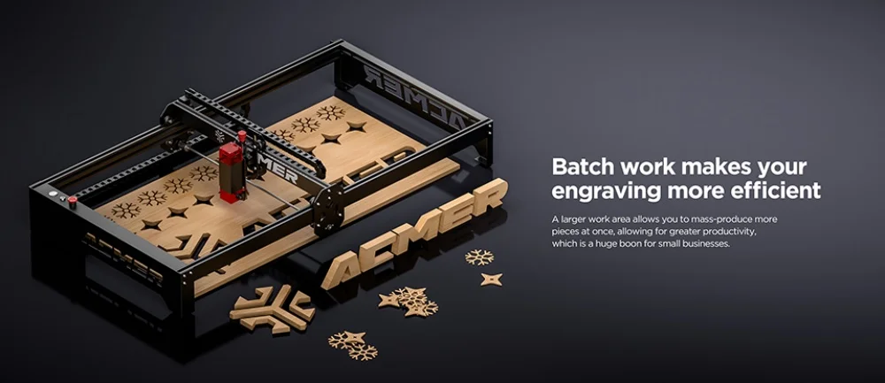 ACMER P1 L60 Laser Engraver Extended Kit Aluminum Frame Engraving Area Expansion Double For P1 Series Laser Engraving Machine