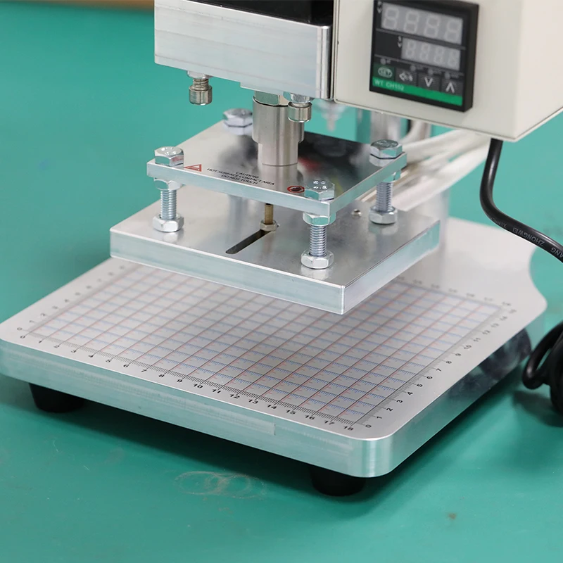 PVC Card Book Leather HS Paper Wood Custom Logo Embossing Pneumatic Hot Foil Stamping Machine Heat Press Machine Gilded Paper