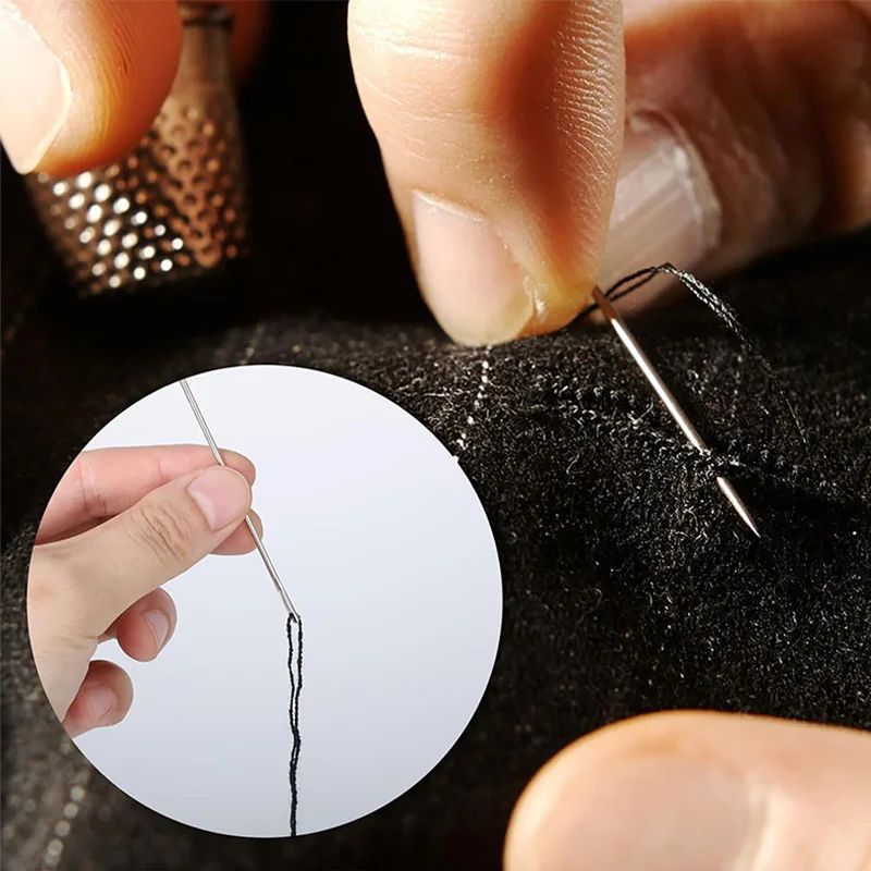 14 Pcs Heavy Duty Hand Sewing Leather Kit Needles for Hand Sewing Upholstery Needles,Curved Sewing Needles,Carpet Canvas Repair