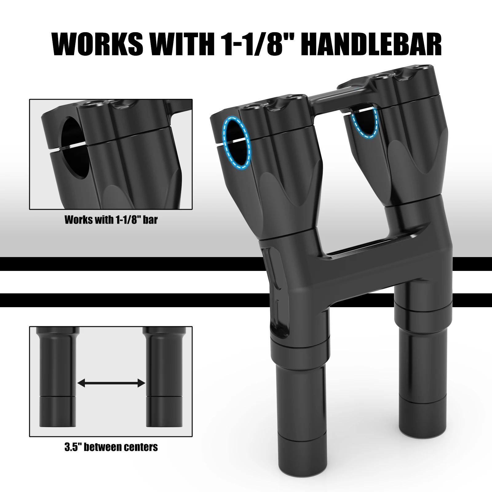 For Harley Street Glide Special FLHXS 2014-2023 Handlebar Riser 8"/7"/6"/5" For Harley Road King Electra Glide Fat boy FLSTF