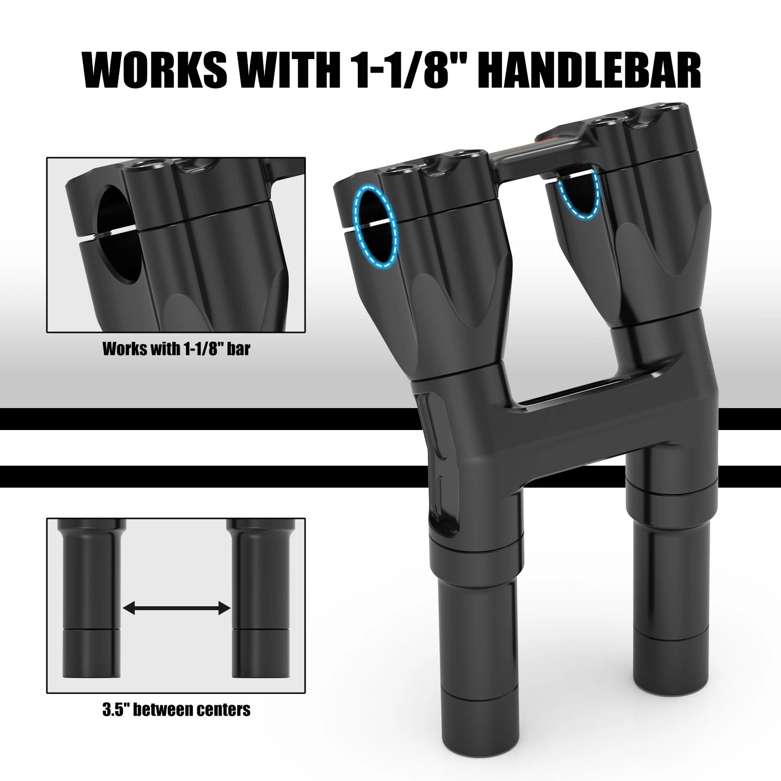 For Harley Street Glide Special FLHXS 2014-2023 Handlebar Riser 8"/7"/6"/5" For Harley Road King Electra Glide Fat boy FLSTF