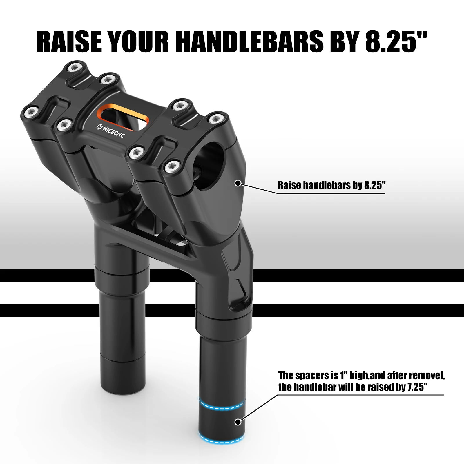 For Harley Street Glide Special FLHXS 2014-2023 Handlebar Riser 8"/7"/6"/5" For Harley Road King Electra Glide Fat boy FLSTF
