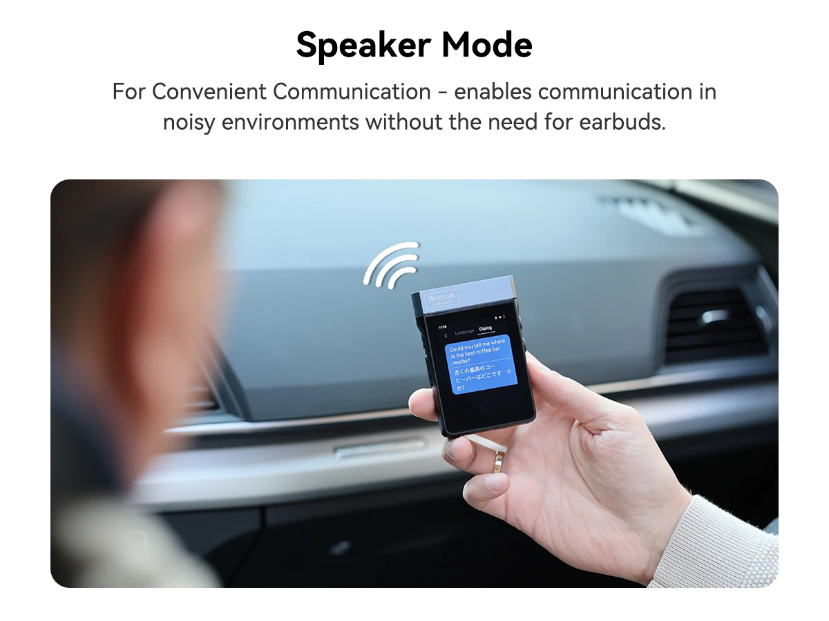 Wooask A9 AI Translator Earbuds 4G+WiFi Standalone Instant Translation Device 144 Languages with ChatGPT And Phone Call Feature