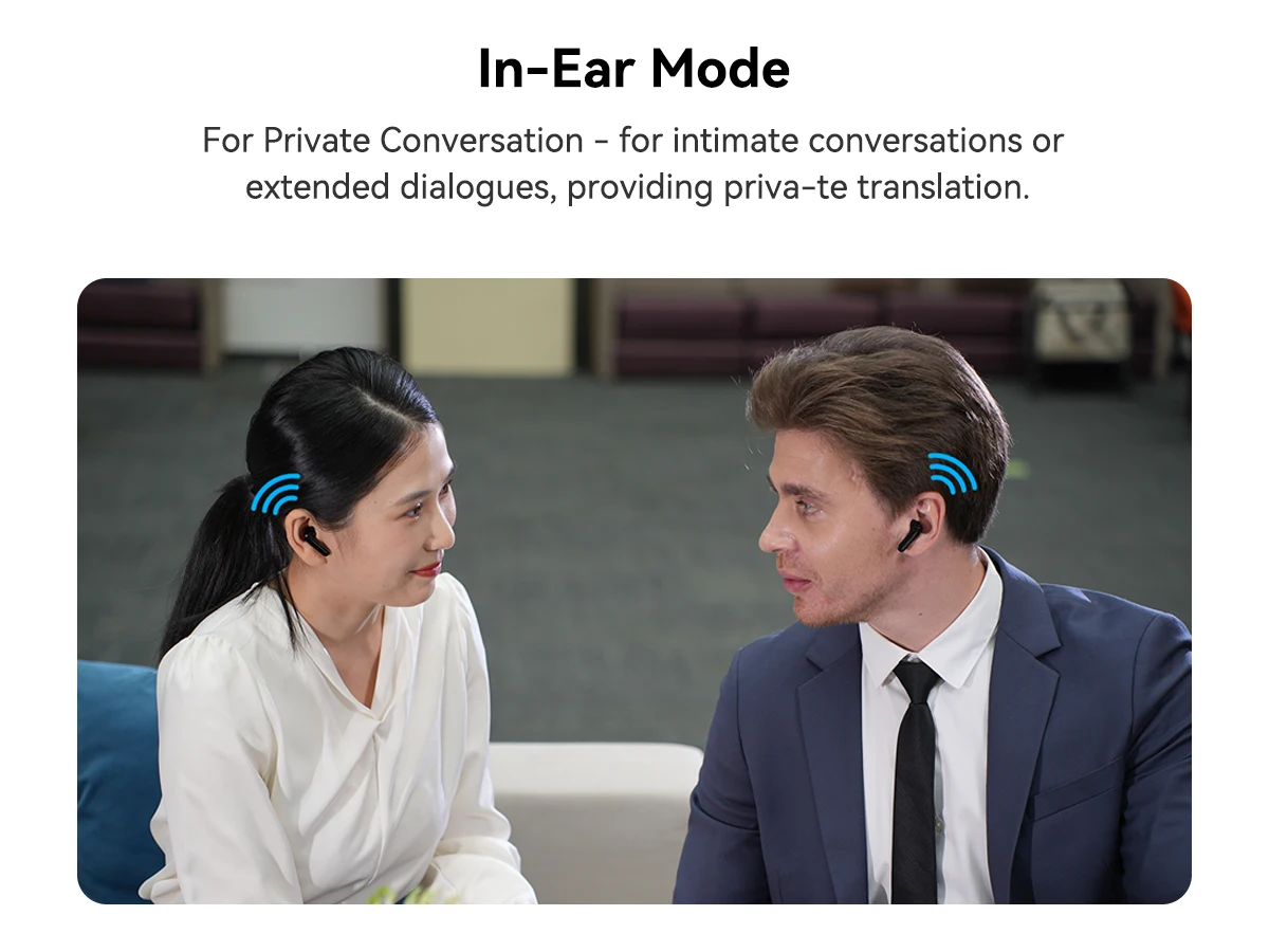 Wooask A9 AI Translator Earbuds 4G+WiFi Standalone Instant Translation Device 144 Languages with ChatGPT And Phone Call Feature