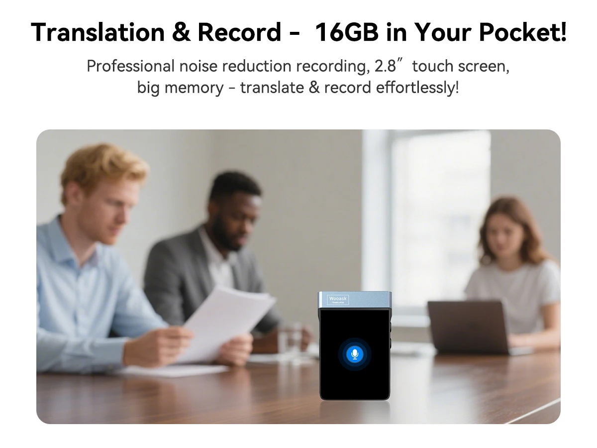 Wooask A9 AI Translator Earbuds 4G+WiFi Standalone Instant Translation Device 144 Languages with ChatGPT And Phone Call Feature
