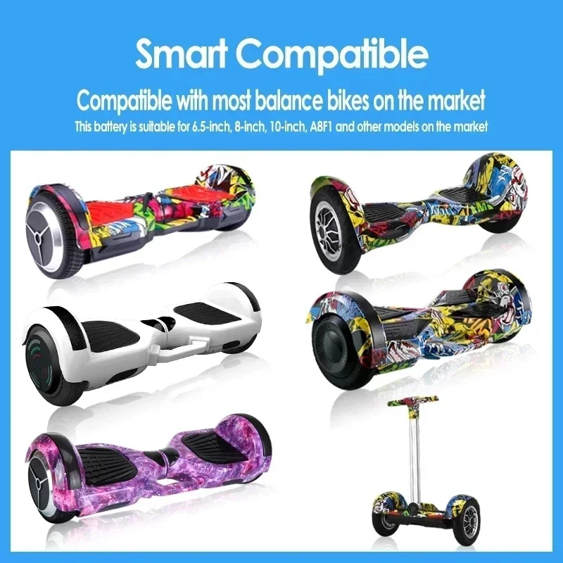 36V 6/4.4Ah Rechargeable Lithium Ion Battery Pack 10S2P for Electric Self Balancing Scooter Hoverboard Unicycle