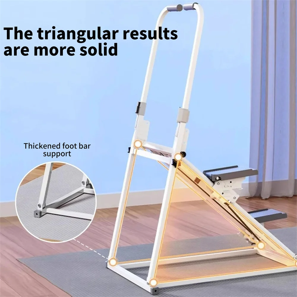 Foldable Stair Cardio Stepper Full-Body Workout Home Gym Exercise Vertical Climber Machine With Handlebars & Foot Pads