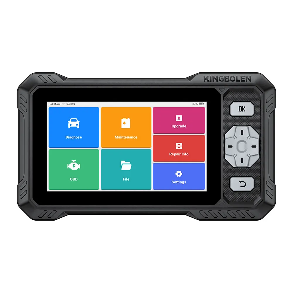 2026 New KINGBOLEN S608 Lifetime Free Update Car Diagnostic Tools 4 System ECM TCM ABS SRS CAN FD Active Test 9 Resets Auto OBD