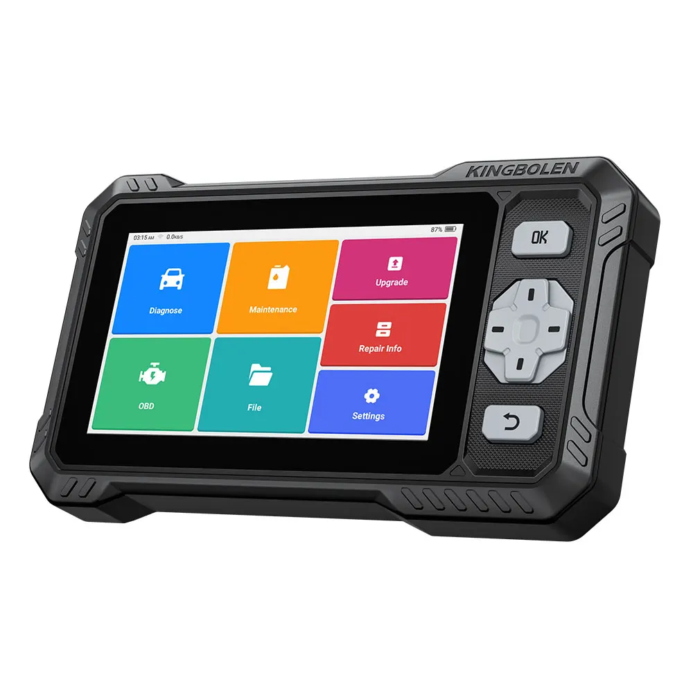 2026 New KINGBOLEN S608 Lifetime Free Update Car Diagnostic Tools 4 System ECM TCM ABS SRS CAN FD Active Test 9 Resets Auto OBD