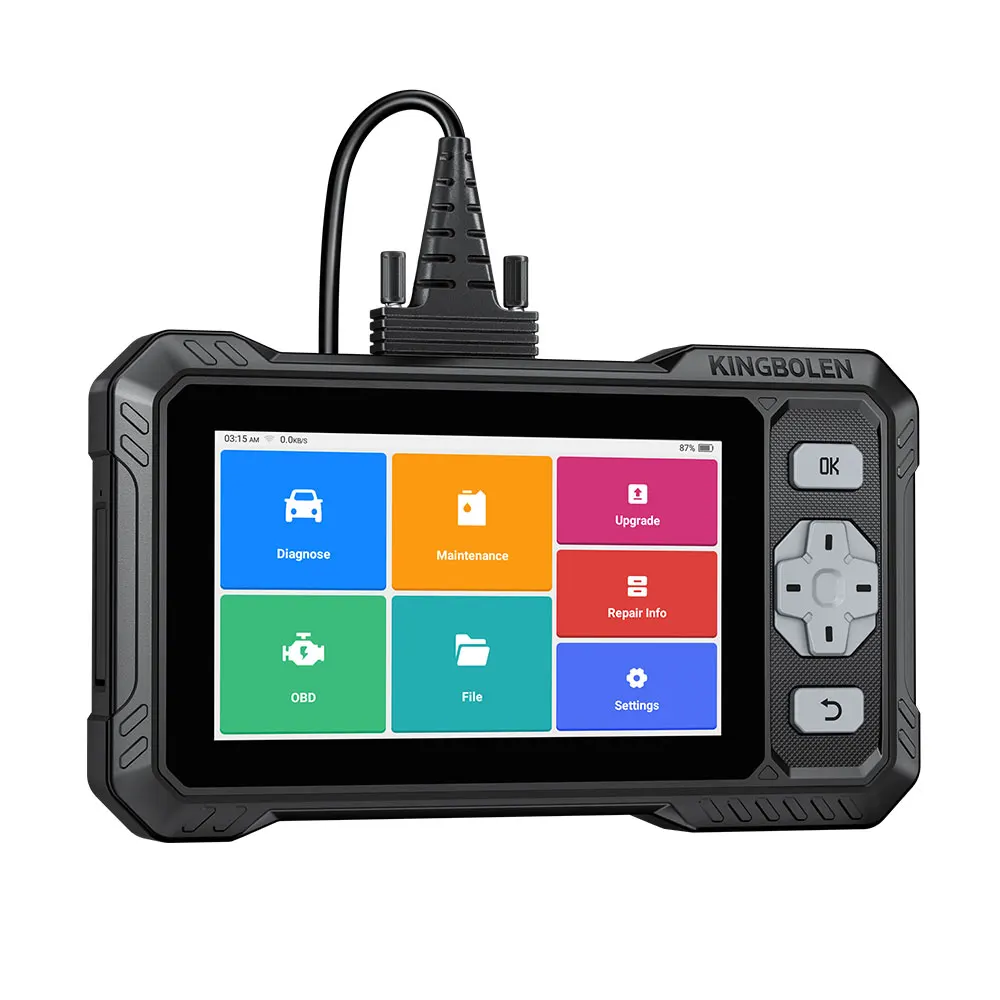 2026 New KINGBOLEN S608 Lifetime Free Update Car Diagnostic Tools 4 System ECM TCM ABS SRS CAN FD Active Test 9 Resets Auto OBD
