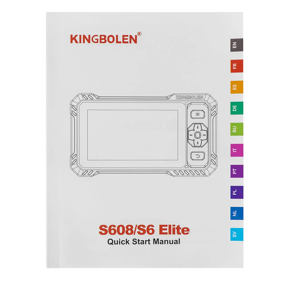 2026 New KINGBOLEN S608 Lifetime Free Update Car Diagnostic Tools 4 System ECM TCM ABS SRS CAN FD Active Test 9 Resets Auto OBD
