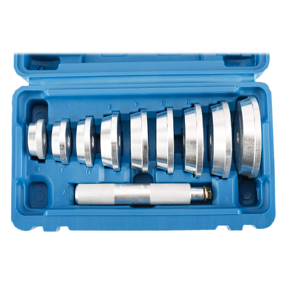 Podofo 10pcs Bushing Driver Set Bearing Race and Seal Bush Driver Kit Automotive Wheel Bearings Seal Driver Tool Set