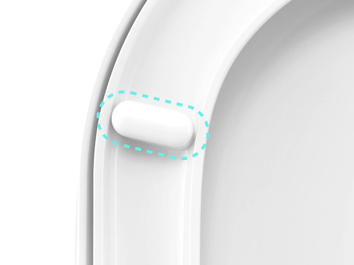 WOLTU U-Shape Toilet Lid Seat Quiet Lid with Soft-Close Mechanism Plastic Thickened Durable Universal Bathroom Accessories
