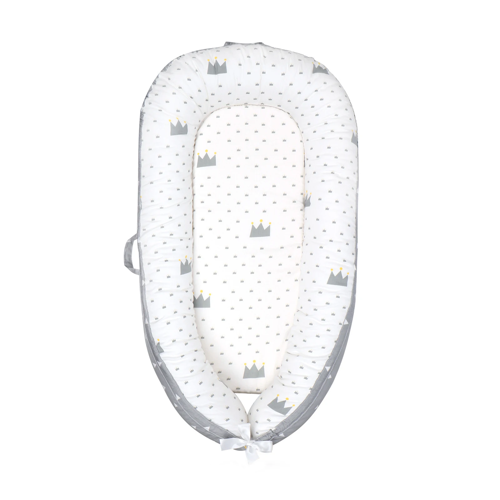 80cm x 50cm for Travel Portable Baby Lounger for Newborns Detachable Cotton Soft Adjustable Baby Floor Seat Type 4