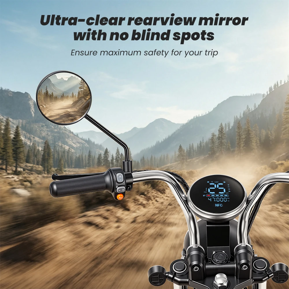 Y18 2000W Electric Moto Scooter 48V 20Ah Battery 55km/h Max Speed 80-90km Range With Storage Space 15 inch Vacuum-Inflated Tires