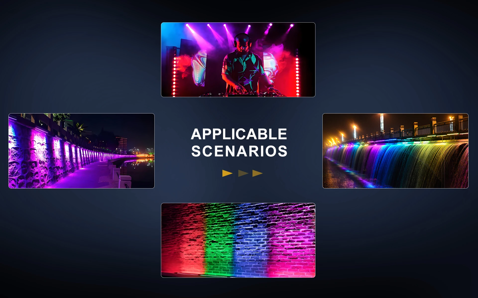 SHEHDS Waterproof IP65 LED Wash Wall 18x10W RGBWLAC 6in1 Mixing Light 0 Noise for DJ Disco Outdoor Party Theater Concert