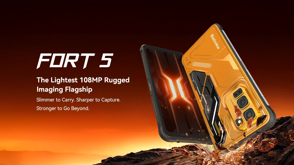 [Shipping From Poland] [No EU charger] Blackview FORT 5 Rugged Smartphone 36GB(12+24)+256GB 6.78" HD+ IPS 5000mAh Mobile Phone