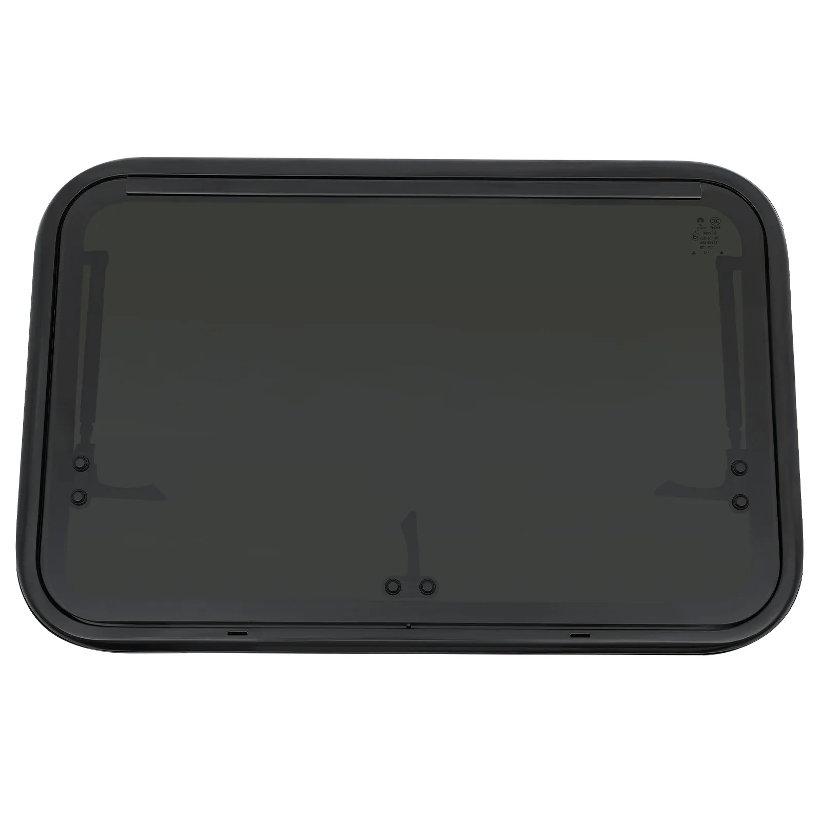 RV Push Out Window 70x45cm Tempered Glass with Built-in Sunshade Screen for Camper Van Trailer Motorhome Replacement