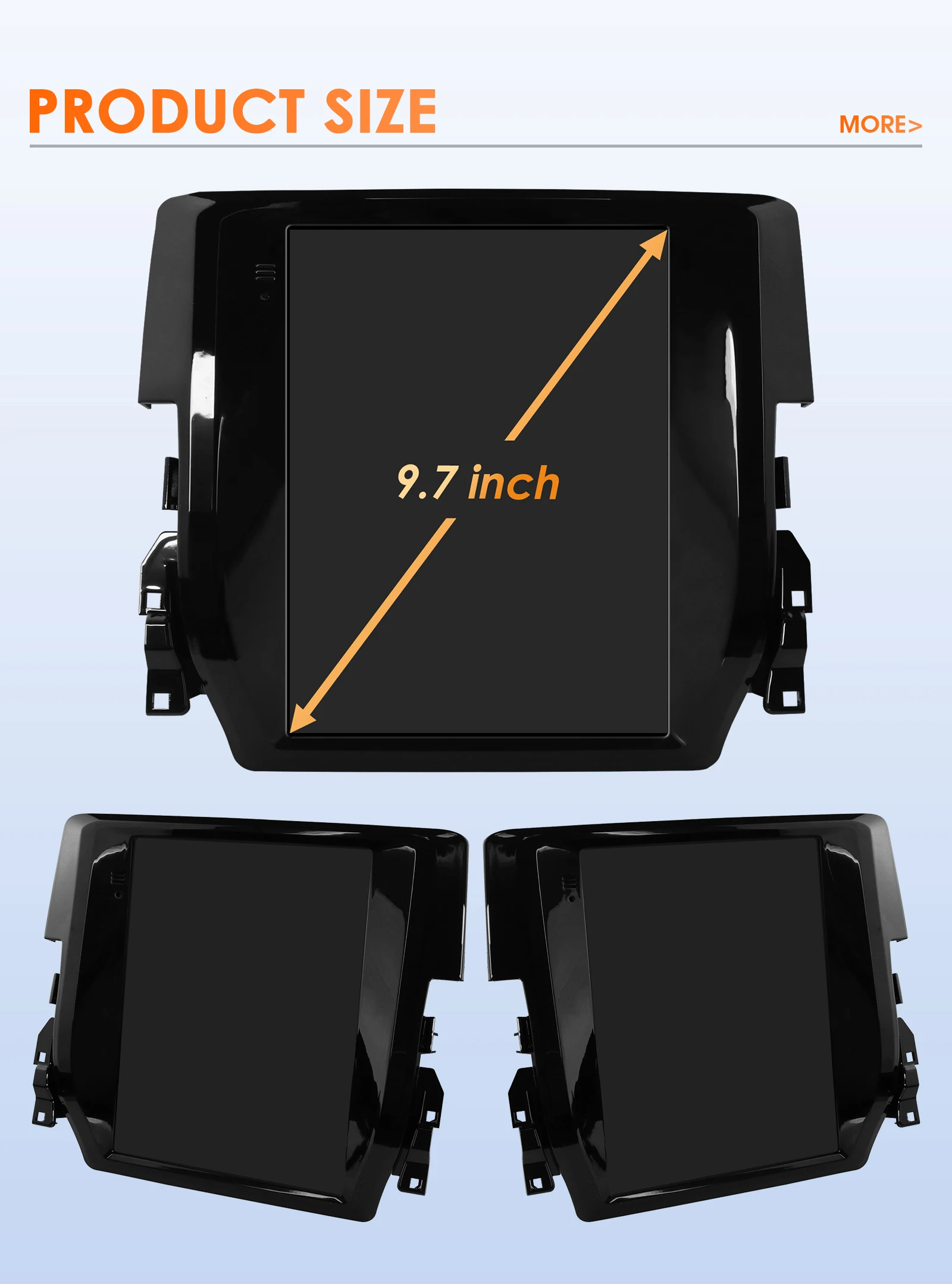 Android 6115 Car Radio for Honda Civic 2015-2020 Multimedia Player Stereo Autoradio DSP 9.7inch Vertical GPS Intelligent Screen