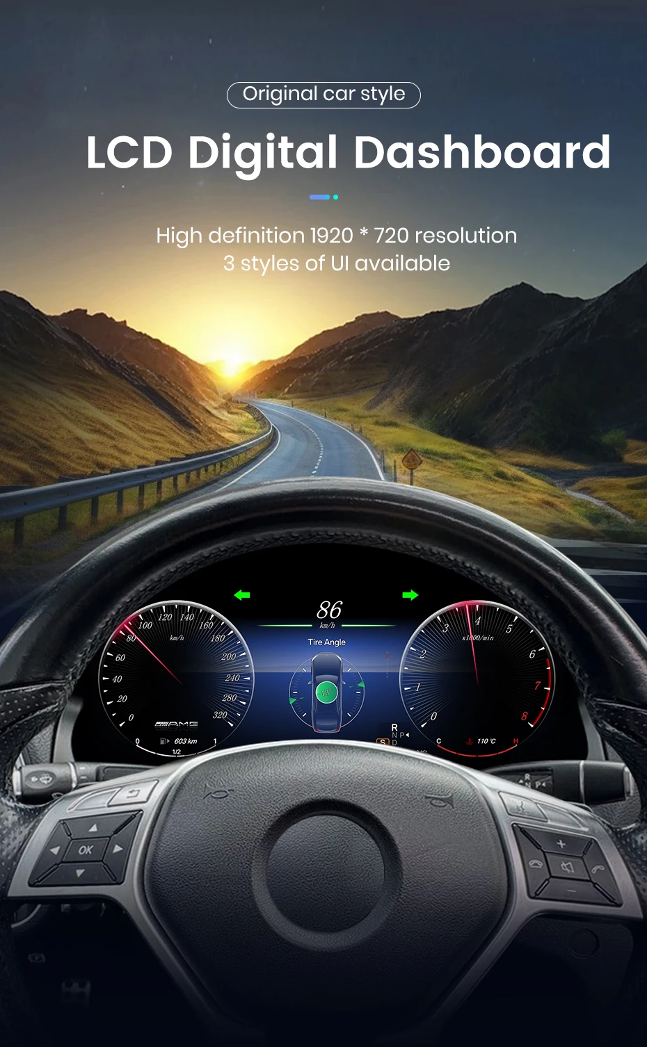 Junsun Blue light anti-glare screen For Mercedes Benz GLA CLA X156 2014-2019 LCD Dashboard Panel Virtual CockPit Speedometer