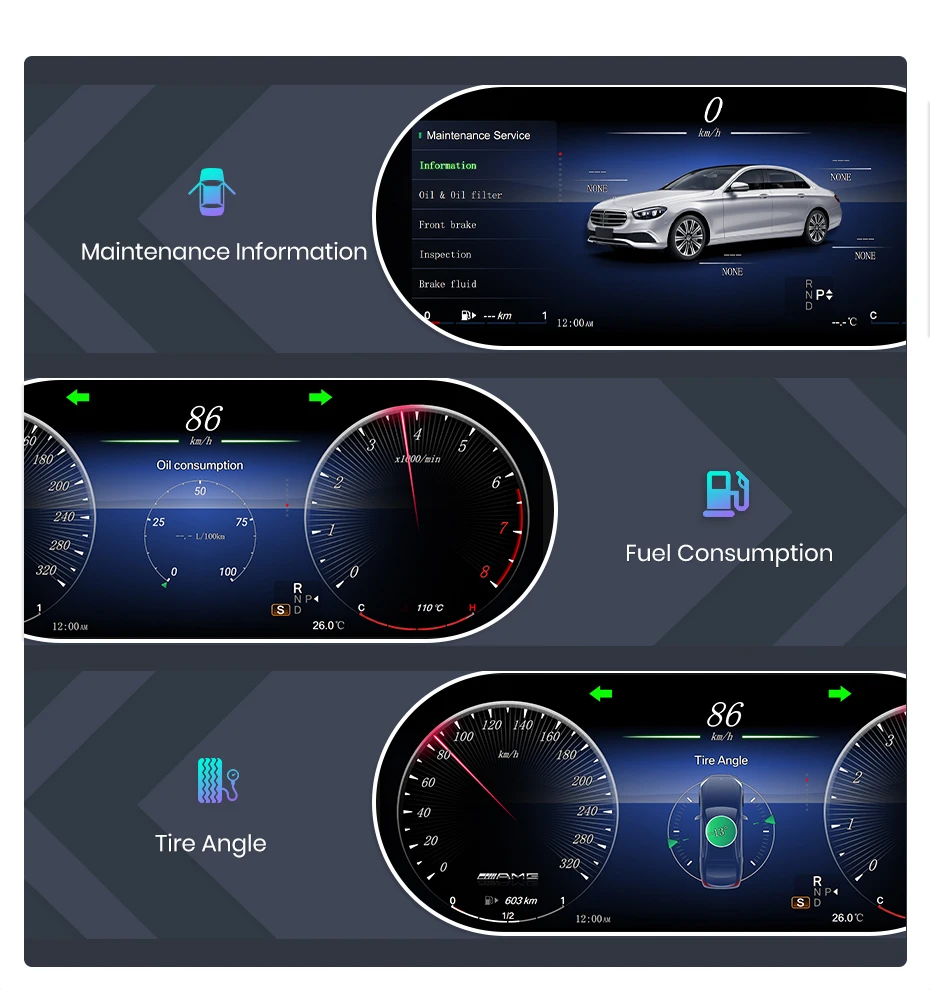 Junsun Blue light anti-glare screen For Mercedes Benz GLA CLA X156 2014-2019 LCD Dashboard Panel Virtual CockPit Speedometer