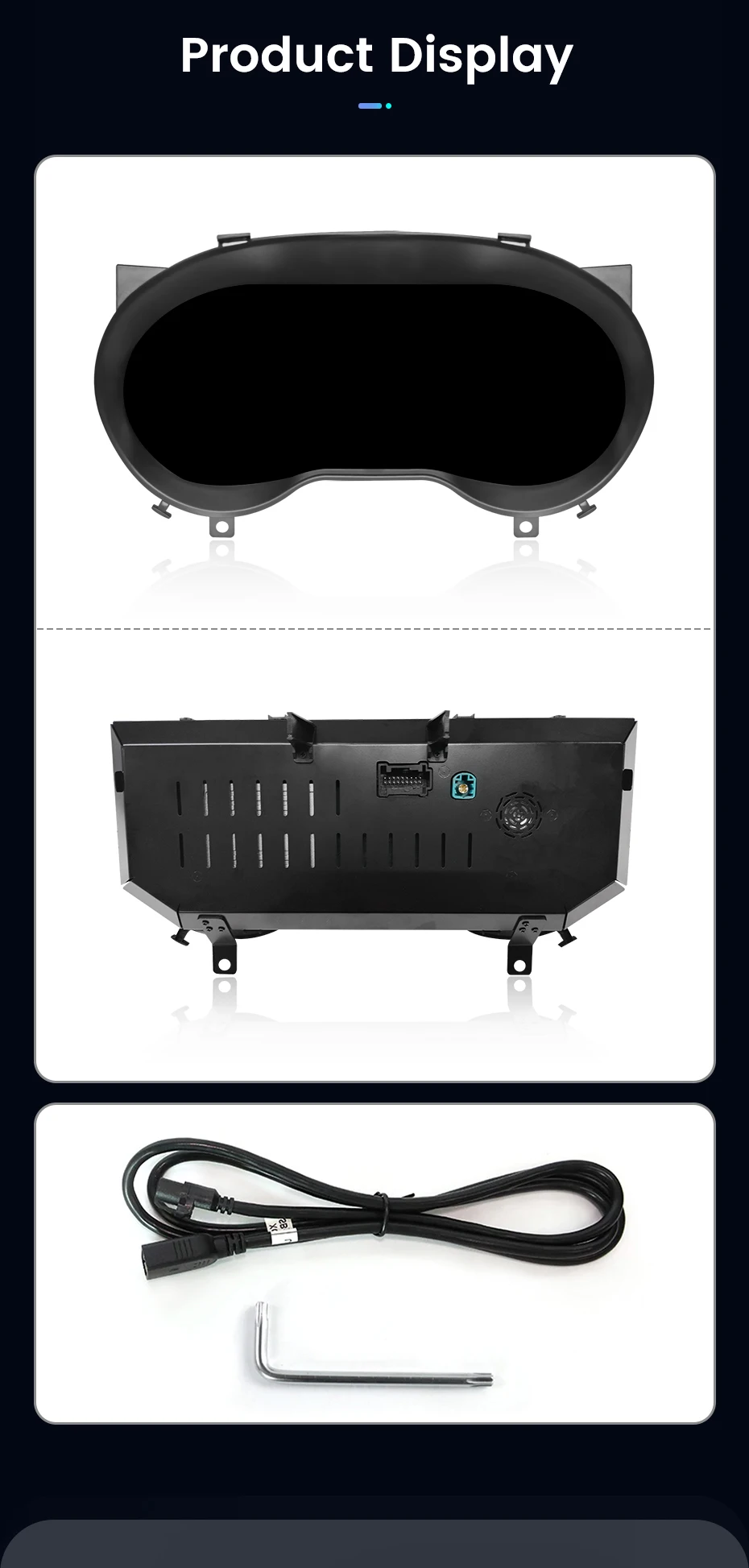 Junsun Blue light anti-glare screen For Mercedes Benz GLA CLA X156 2014-2019 LCD Dashboard Panel Virtual CockPit Speedometer