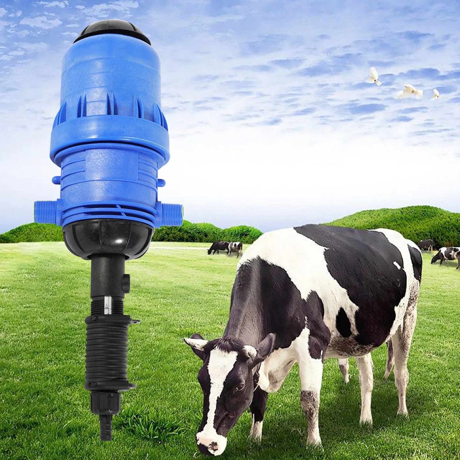 Fertilizer Injector Pump 0.4-4% Proportional Pump Fertilizer 25mm Dispenser Iron 20-2500l/H Fertilizer Distributor for Irrigatio