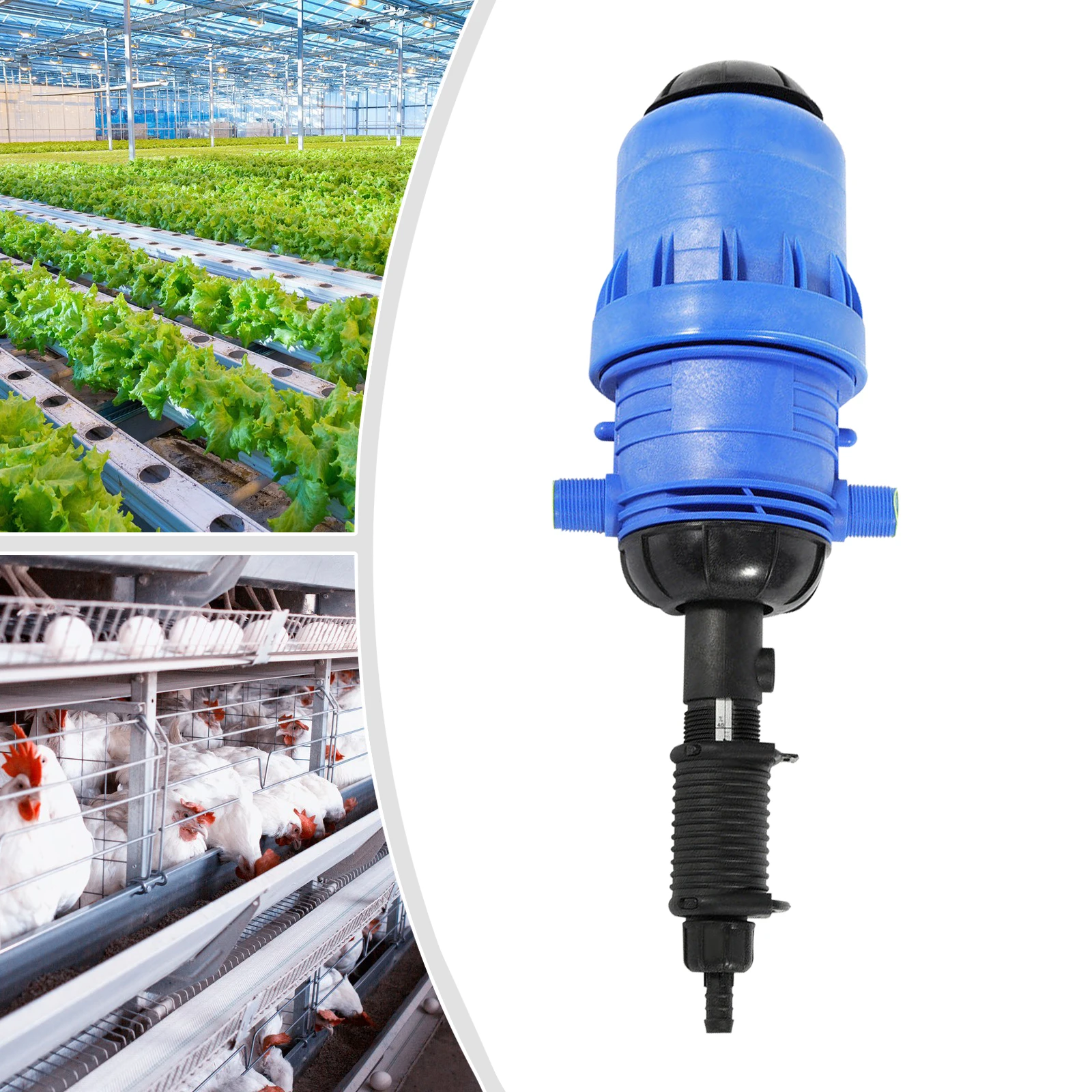Fertilizer Injector Pump 0.4-4% Proportional Pump Fertilizer 25mm Dispenser Iron 20-2500l/H Fertilizer Distributor for Irrigatio