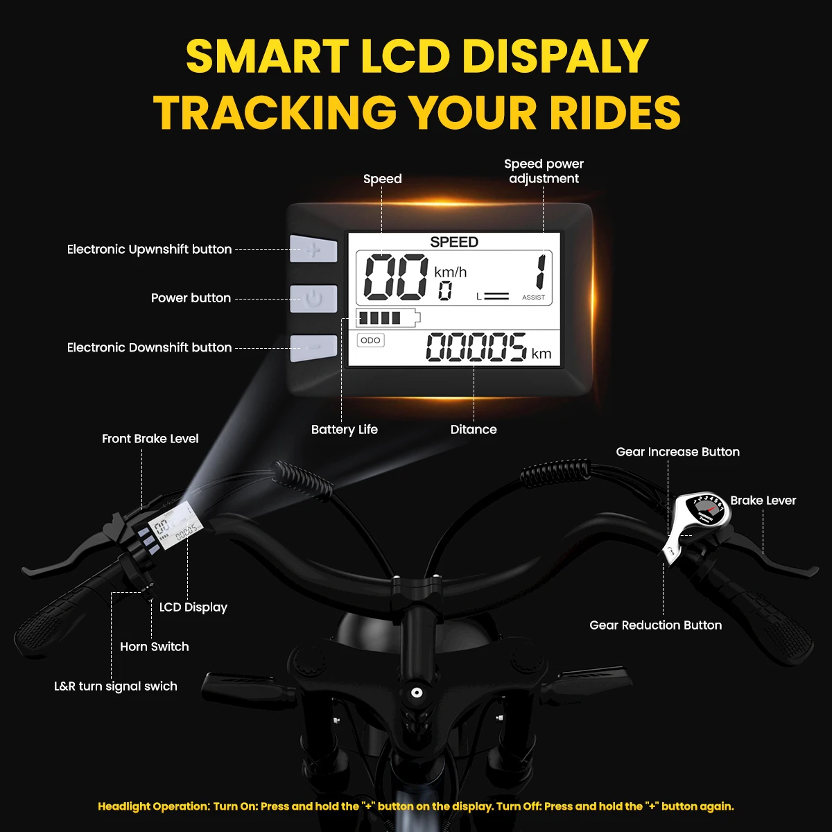 JANSNO X50 Adult Electric Bicycle 20×4 Fat Tire All Terrain E-Bike 48V 17AH Removable Battery 750W 7-Speed Off-Road Ebike